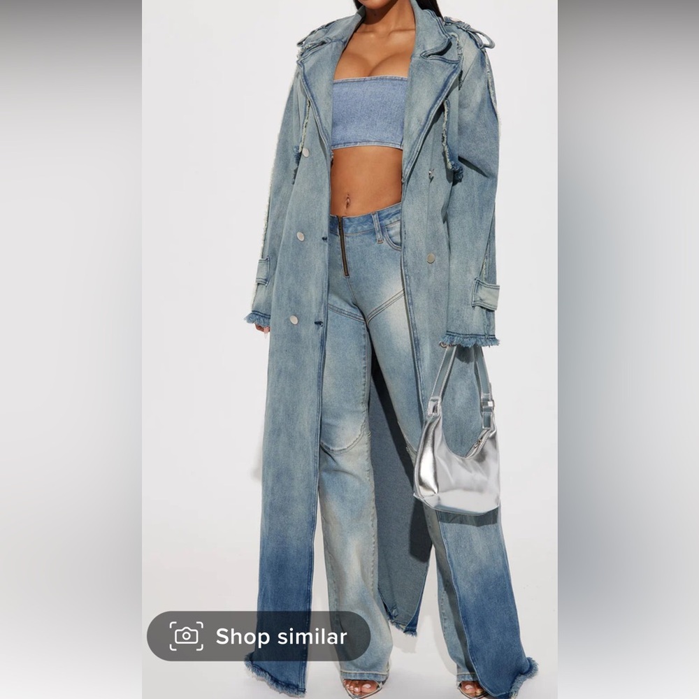 Denim Trench Coat